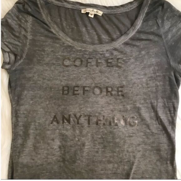 ✨ Express One Eleven Coffee Graphic Burnout Tee✨ - Picture 4 of 6